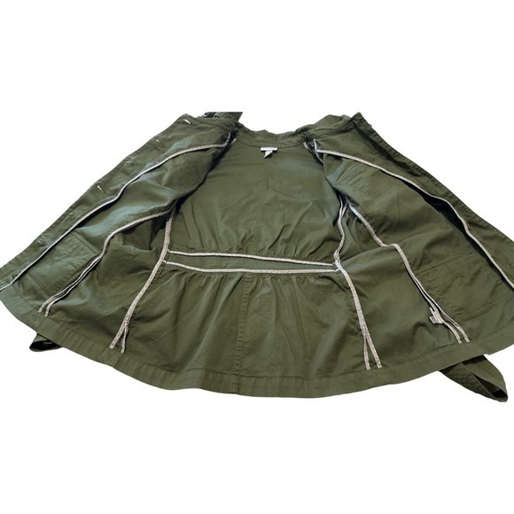 Isaac Mizrahi for Target Single-Breasted Tie Jacket Cotton Blend Women's Size L - Picture 5 of 14